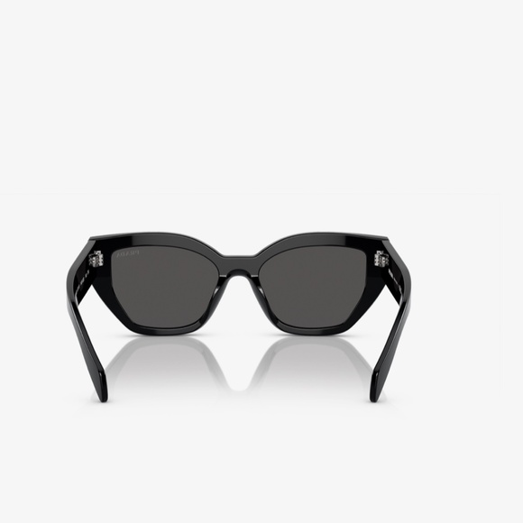 Prada A09S 1AB5S0 53 Black Dark Gray Sunglasses PRA09S
